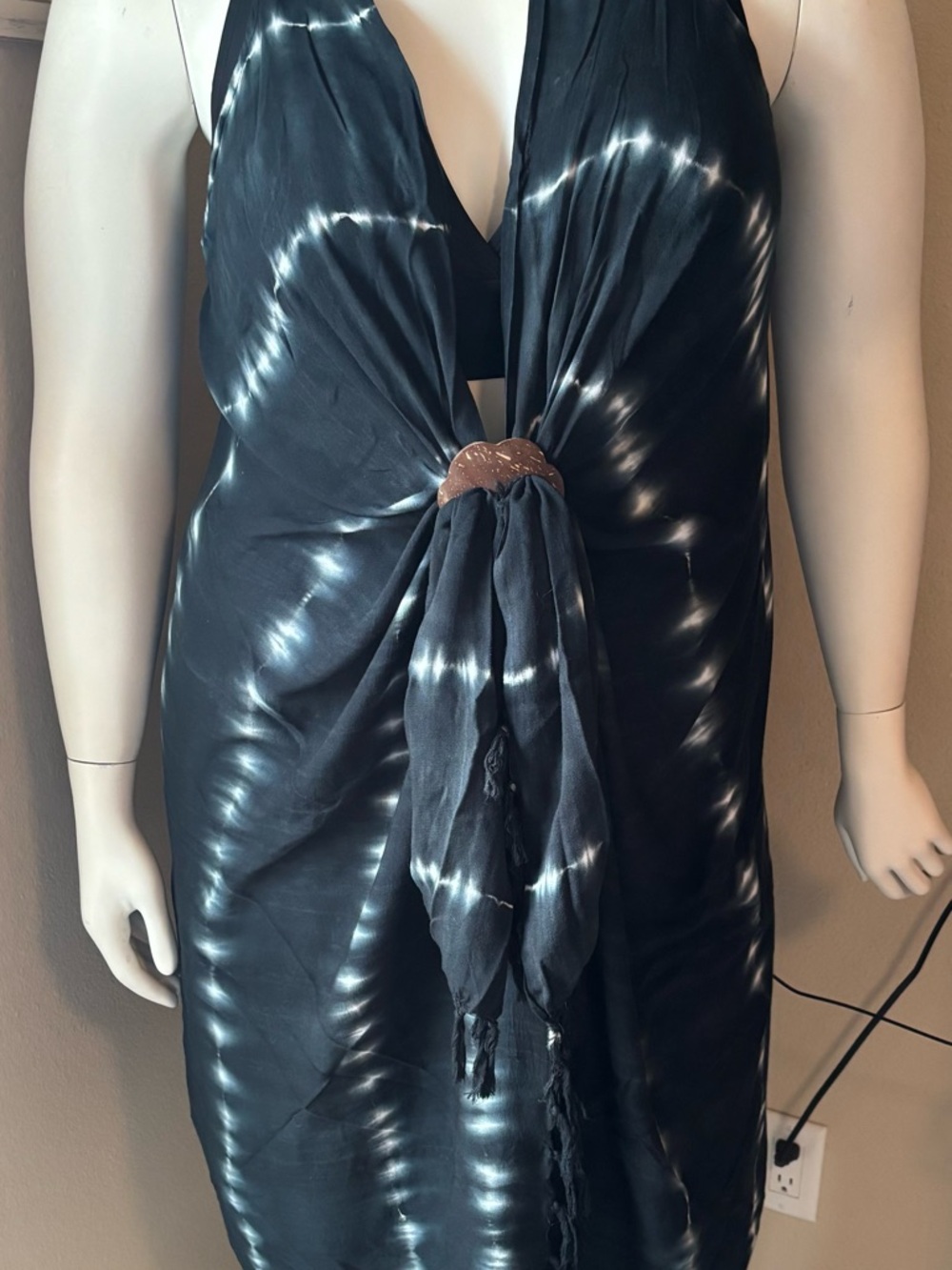 Santo Couture Santowrap 3-in-1 Garment in Blue Tie Dye